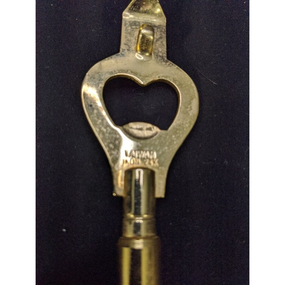 Vintage IKON 24k Taiwan - 4 Piece Bar Tool‎ Set - Opener Jigger Knife Tongs - Picture 7 of 9